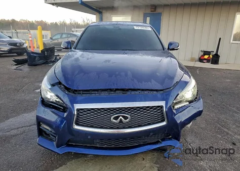 2017 Infiniti Q50 Red Sport 400 z USA, uszkodzony, nr VIN JN1FV7AP5HM851282